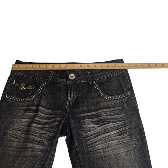 Buffalo David Bitton Jeans Womens 30 Sandrine Low Rise Cigarette Stretch Studded - Picture 9 of 16